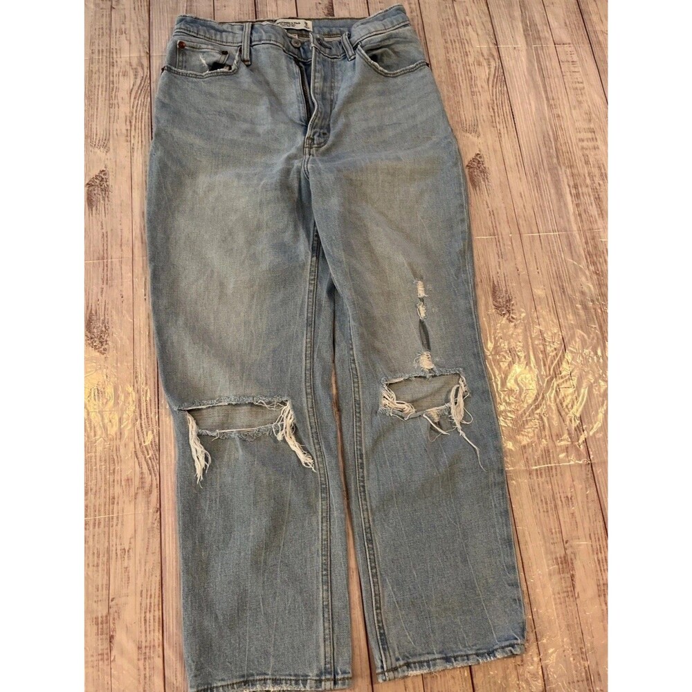 Abercrombie & Fitch Curve Love Jeans Ankle Straight Ultra High Rise - size 6A